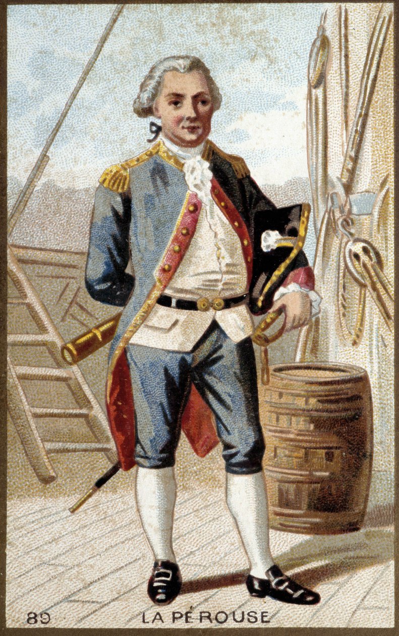 Portret Jean-Francois Galaup, hrabiego La Perouse (Jean Francois Laperouse autorstwa French School