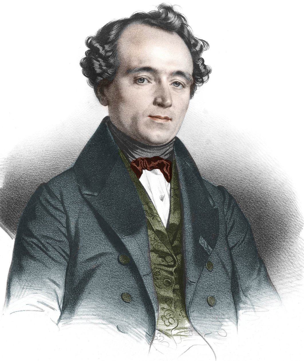 Portret Jean Baptiste (Jean-Baptiste) Andre Dumas (1800-1884) francuski chemik. autorstwa French School