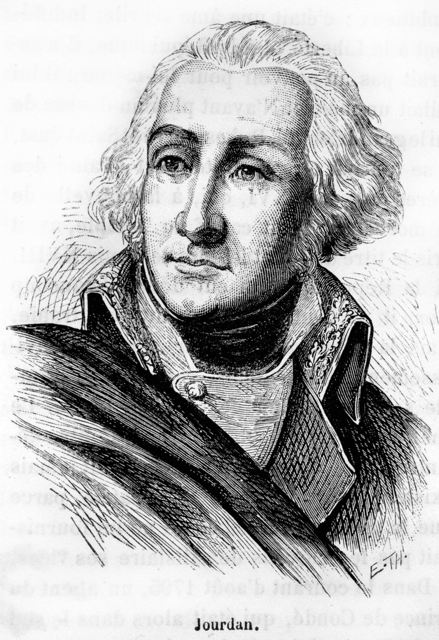 Portret Jeana Baptiste Jourdana (1762-1833), marszałka cesarstwa, zwycięzcy bitwy pod Fleurus (26 czerwca 1794) - w „L