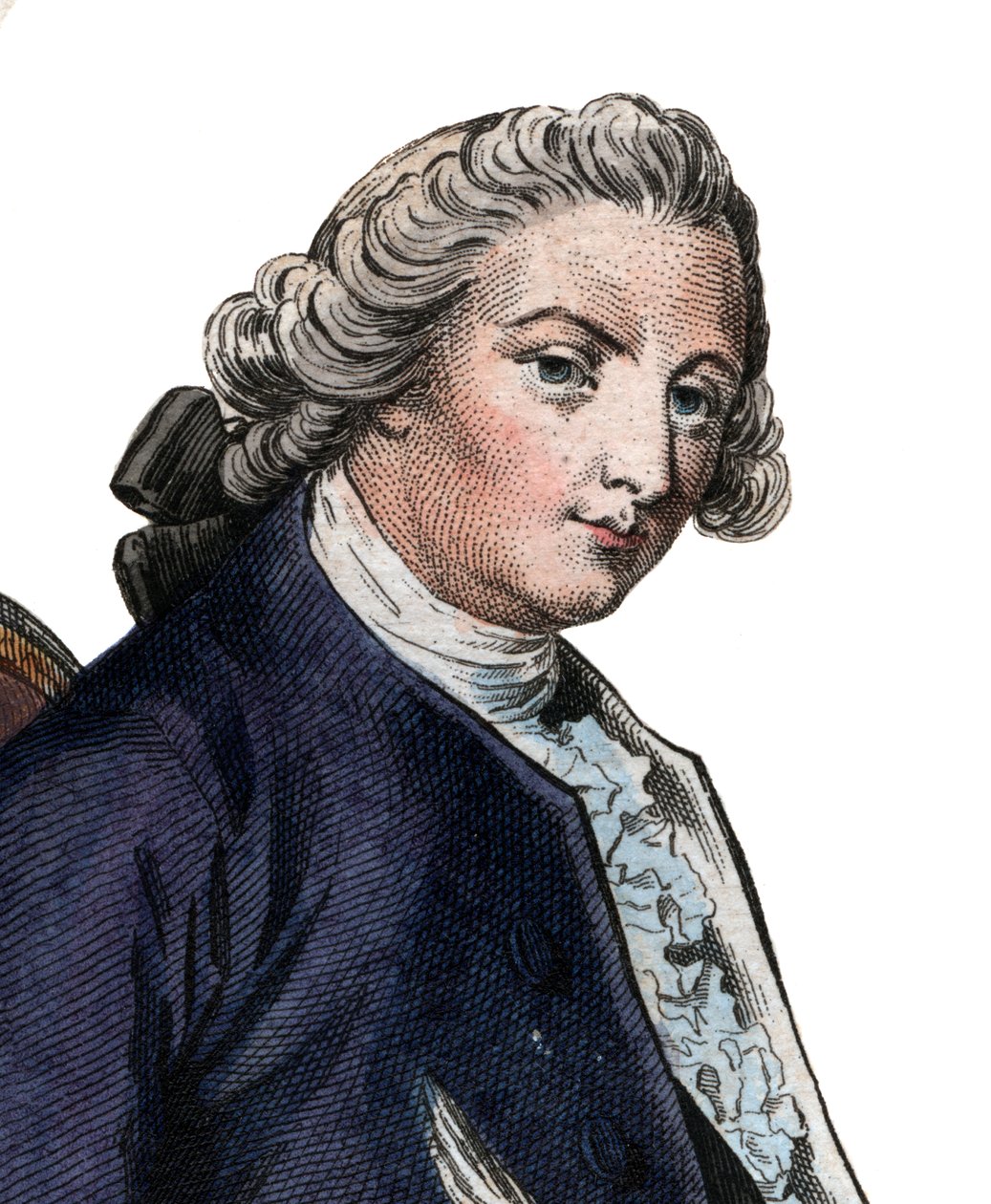 Portret Jeana Baptiste Louisa Gresseta (1709-1777), francuskiego poety i dramaturga. autorstwa French School