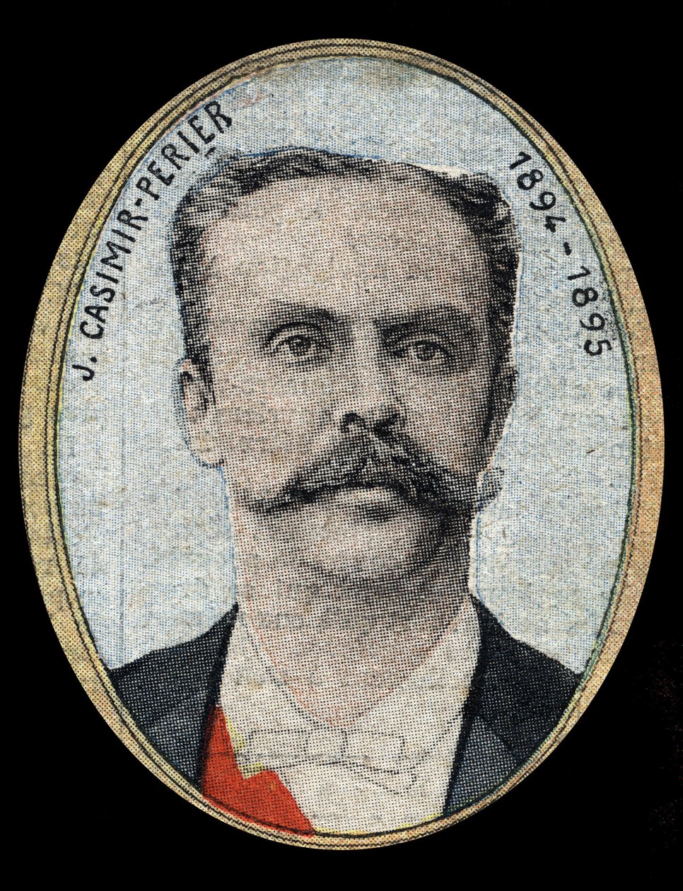 Portret Jeana Casimira-Perriera (Casimir Perrier, Casimir Perrier, Casimir-Perrier) (1847-1907), prezydenta Republiki Francuskiej. autorstwa French School
