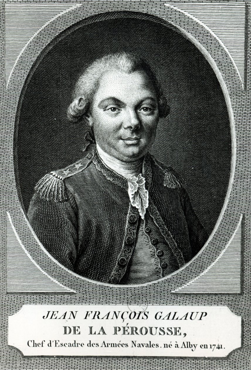 Portret Jean Francois Galaup de la Perouse (1741-88) autorstwa French School