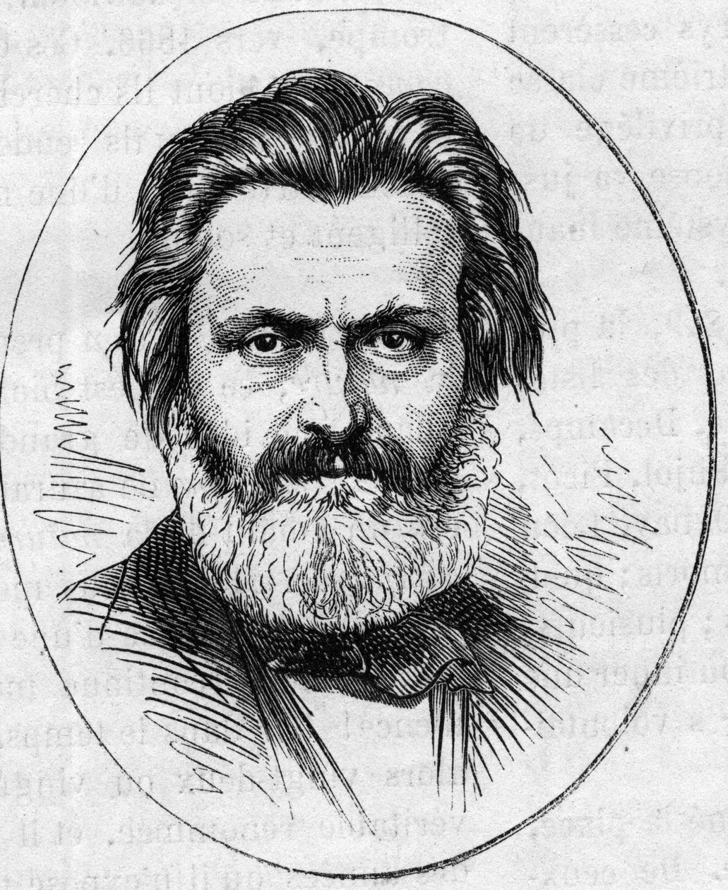 Portret Jeana Francois Soitoux (1816-1891), francuskiego rzeźbiarza. Grawer w „”Le Monde Illustré””n°890 z dnia 2 maja 1874 r. autorstwa French School