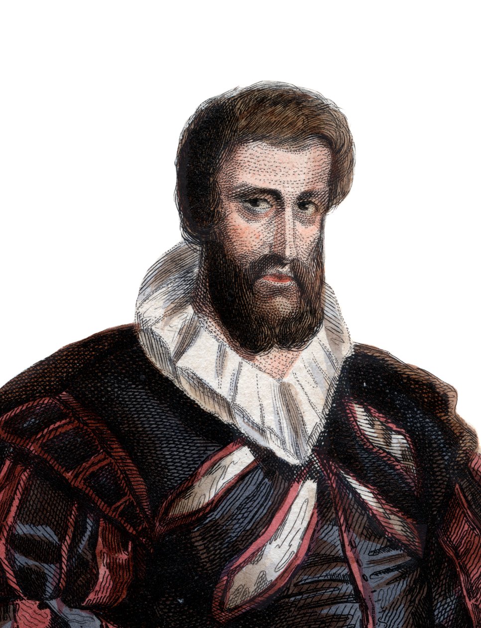 Portret Jean Goujon (1510-c.1566), francuskiego rzeźbiarza i architekta. autorstwa French School