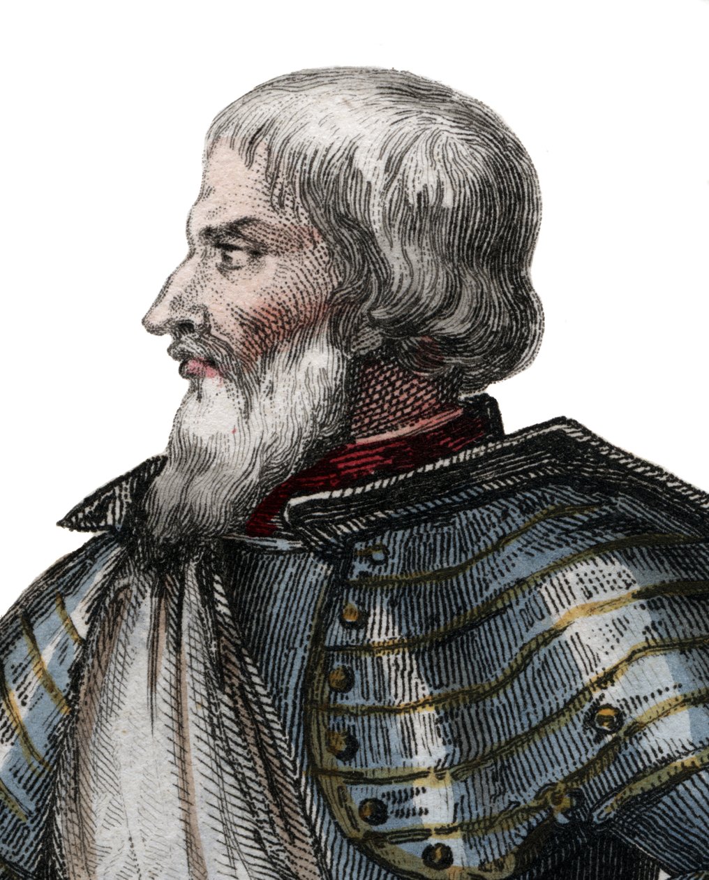 Portret Jana II Le Maingre (Le Meingre) (1366-1421), zwanego Boucicaut, marszałek Francji. autorstwa French School