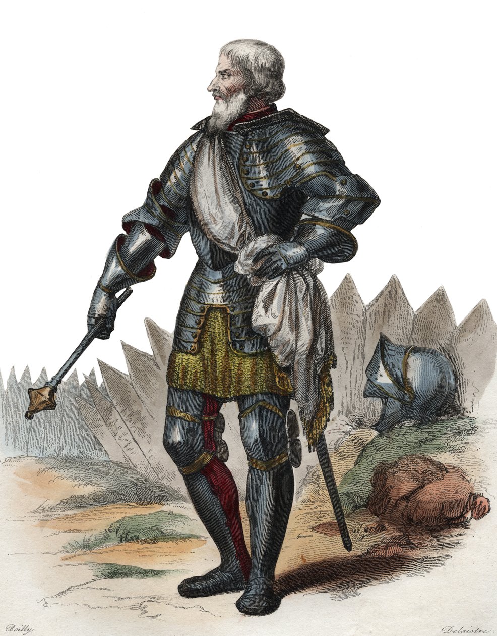 Portret Jana II Le Maingre (Le Meingre) (1366-1421), zwanego Boucicaut, marszałek Francji. autorstwa French School