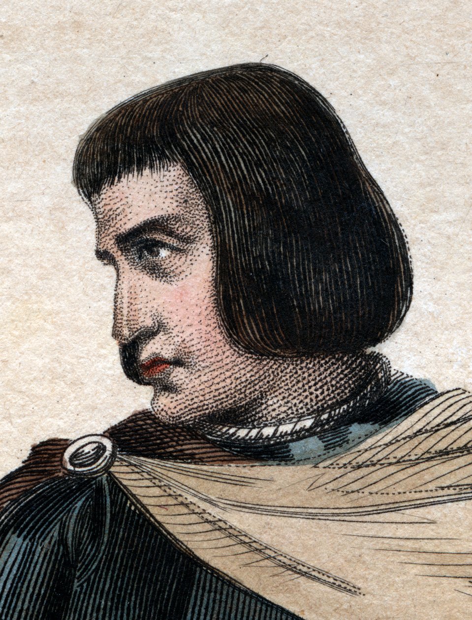 Portret Jeana Juvenala (Jouvenel) des Ursins (1360-1431), sędziego francuskiego. autorstwa French School