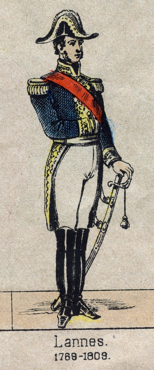 Portret Jeana Lannesa, księcia Montebello, Marechala Francji (1769-1809) Wizerunek Epinal z końca XIX wieku. autorstwa French School