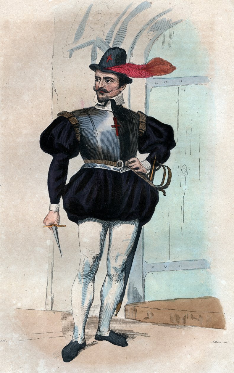 Portret Jeana Leclerca, zwanego Bussy Leclerc (zm. 1635). autorstwa French School