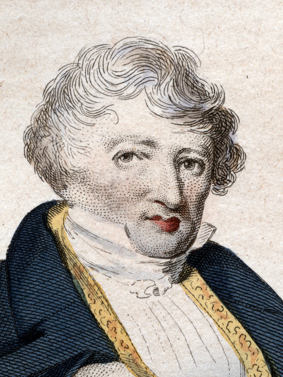 Portret Jeana Leopolda Nicolasa Frederica Cuviera znanego jako Georges Cuvier (1769-1832), francuskiego przyrodnika i zoologa. autorstwa French School