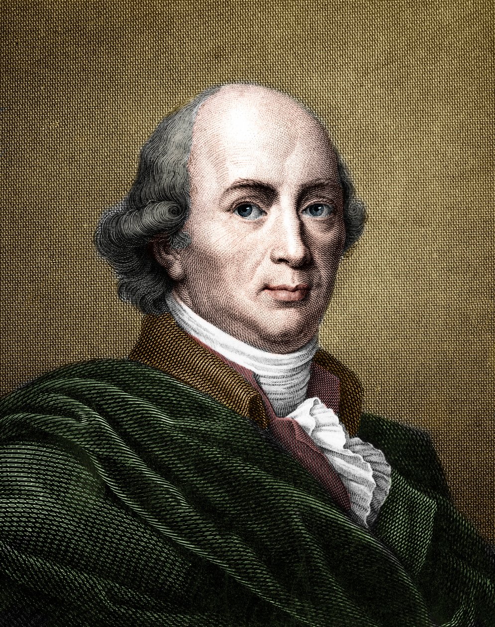 Portret Johanna Gottfrieda Herdera (1744-1803) niemieckiego filozofa i pisarza. (późniejsze zabarwienie) autorstwa French School