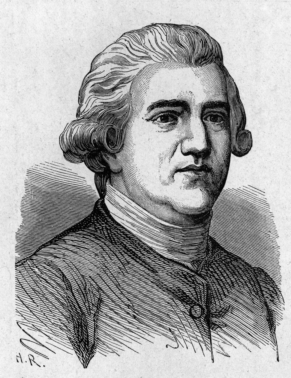 Portret Josiaha Wedgwooda (1730 - 1795), brytyjskiego artysty i przemysłowca - w „Albumie nauki”; wybitni uczeni; Wielkie odkrycia”” 1896. autorstwa French School