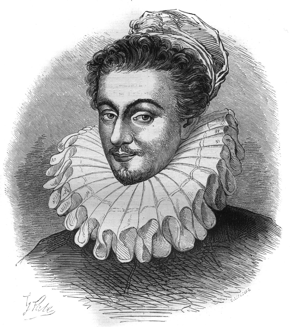 Portret Knighta Carre, ambasadora Anglii w pobliżu Sixte V (Felice Peretti autorstwa French School