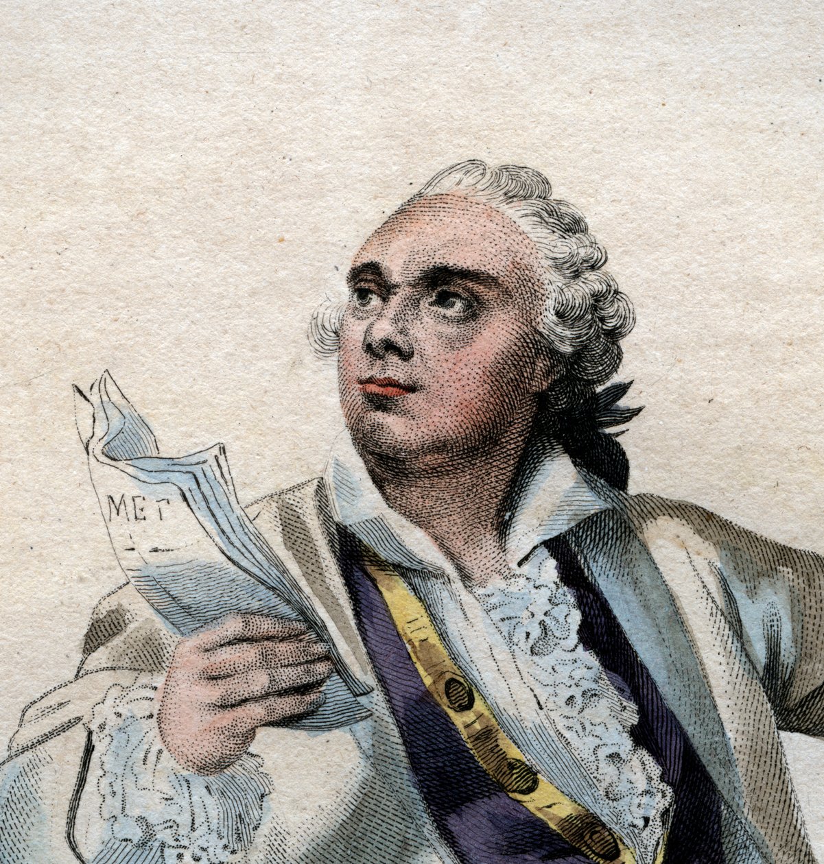 Portret Lekaina (1729-1778), francuskiego aktora. autorstwa French School