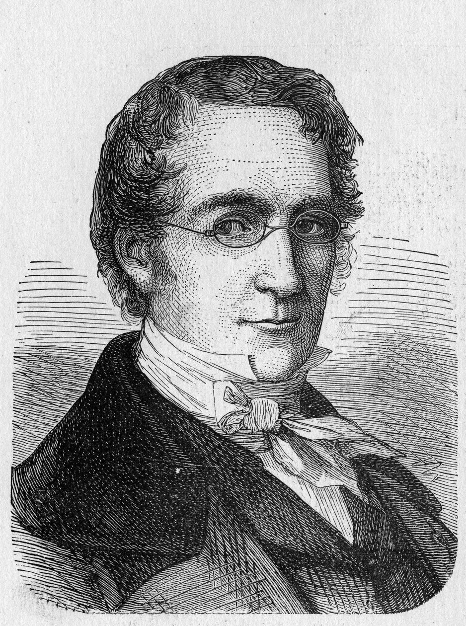 Portret Louisa-Josepha Gay-Lussaca (Louis Joseph Gay Lussac) (1778 - 1850) - w „Albumie nauki”; wybitni uczeni; Wielkie odkrycia”” 1896. autorstwa French School