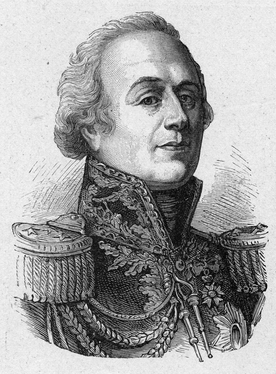 Portret Louis-Marie (Louis Marie) autorstwa Narbonne Lary, francuskiego hrabiego i generała (1755-1813) autorstwa French School