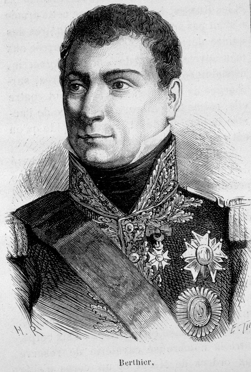 Portret Louisa Alexandre (Louis-Alexandre) Berthier, francuskiego marszałka (1753 - 1815) - w ""L
