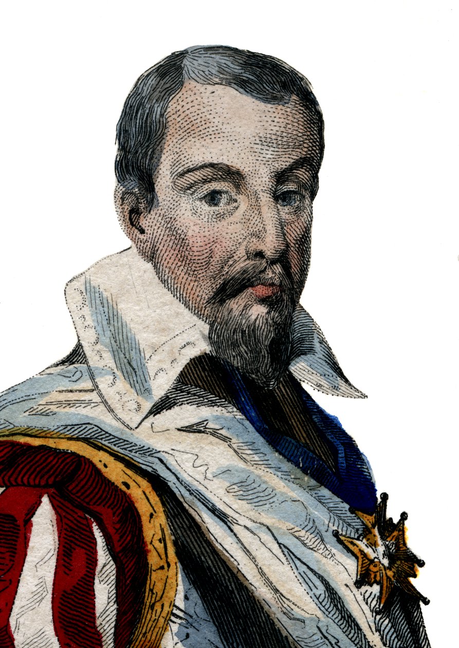 Portret Louis Des Balbes de Berton de Crillon (1543-1615), francuski żołnierz nazwał człowieka bez strachu. autorstwa French School