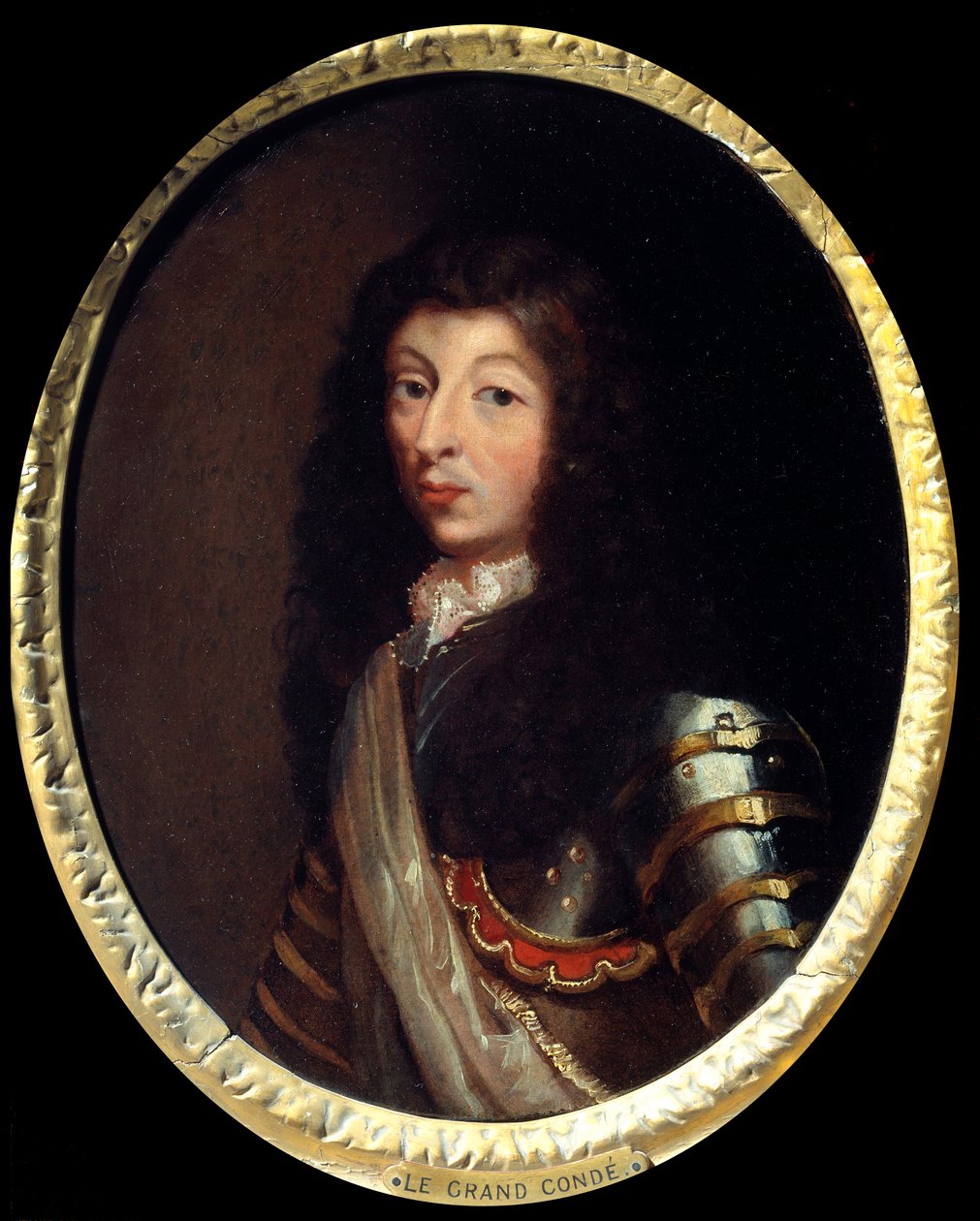 Portret Ludwika II księcia Burbon (Bourbon-Conde), Wielkiego Conde (1621-1686) Obraz szkoły francuskiej z XVII wieku. Paryż, Musée de l