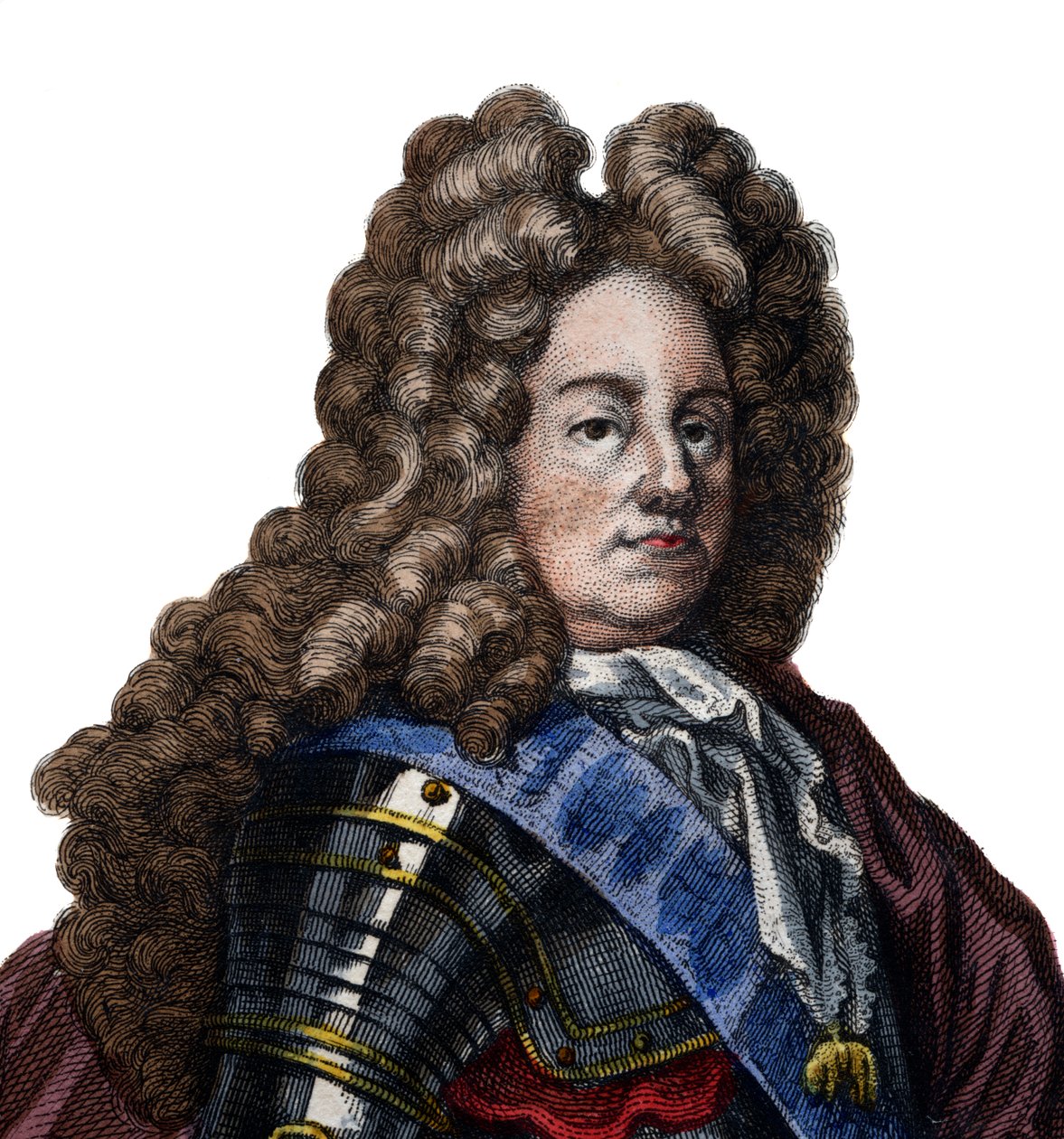 Portret Louisa Josepha de Bourbon, księcia Vendome (1645-1712), francuskiego dowódcy wojskowego i marszałka Francji. autorstwa French School
