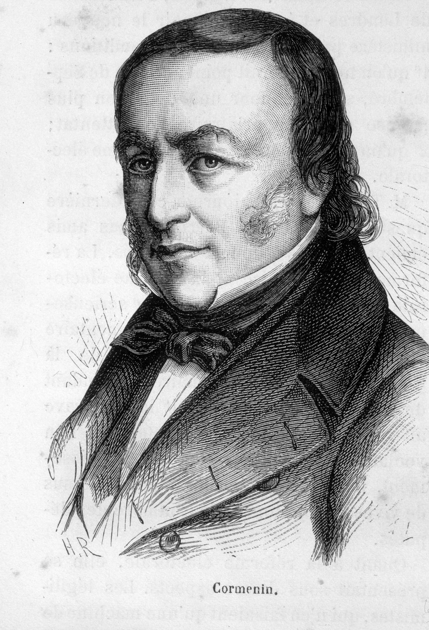 Portret Louisa Marie de La Haye, wicehrabiego de Cormenin autorstwa French School
