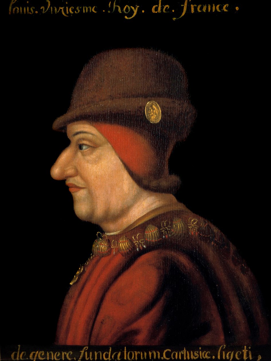 Portret Ludwika XI (1423-1483), króla Francji. Szkoła francuska XVII wieku. autorstwa French School