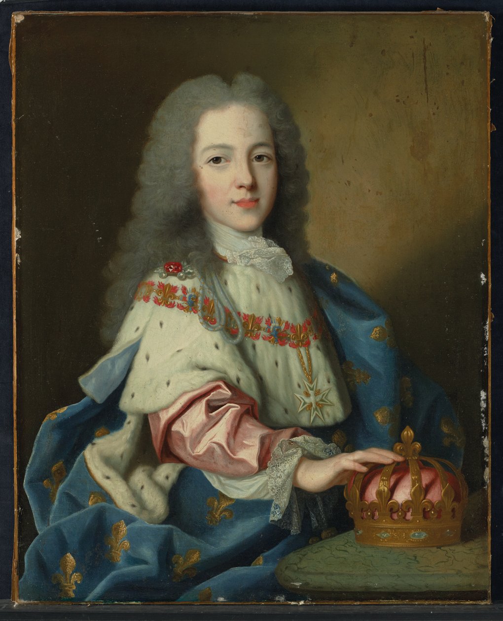 Portret Ludwika XV jako dziecko, ok. 1720 autorstwa French School