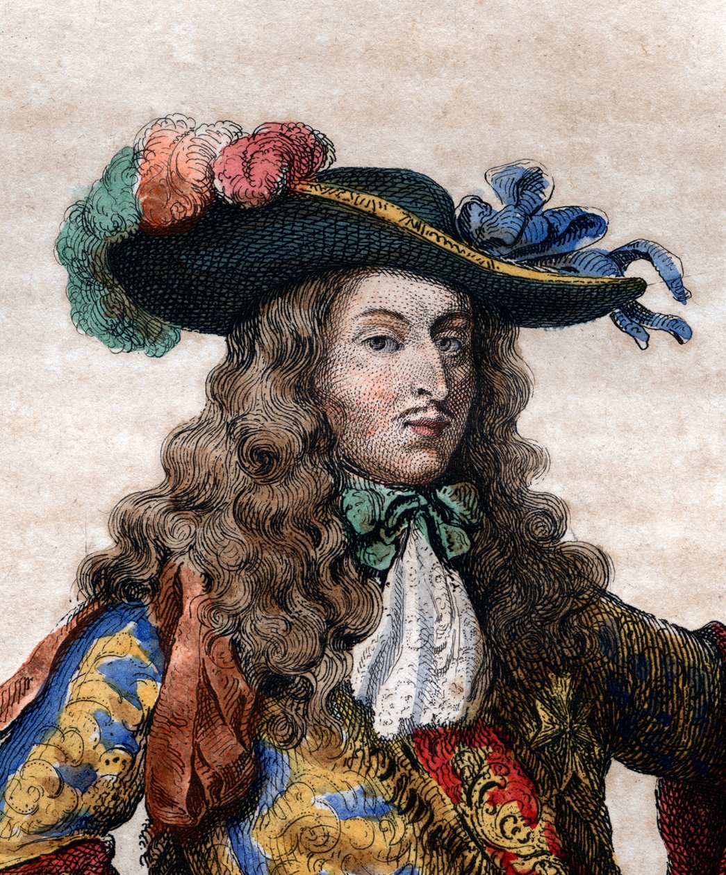 Portret Louisa de Bourbon, księcia Conde (1621-1686), francuskiego generała, znanego jako le Grand Conde. autorstwa French School