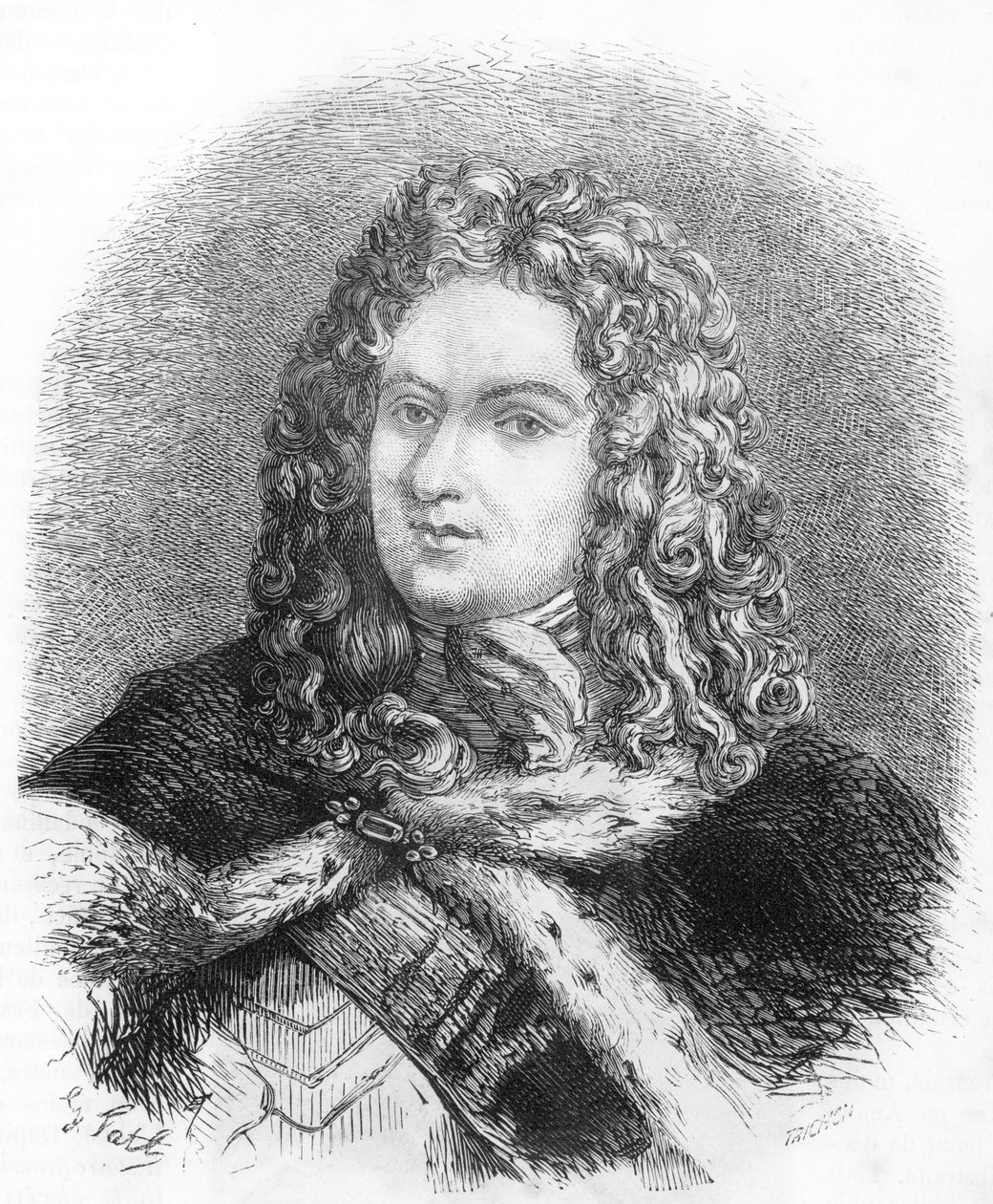 Portret Louisa de Rouvroy, księcia Saint-Simon autorstwa French School