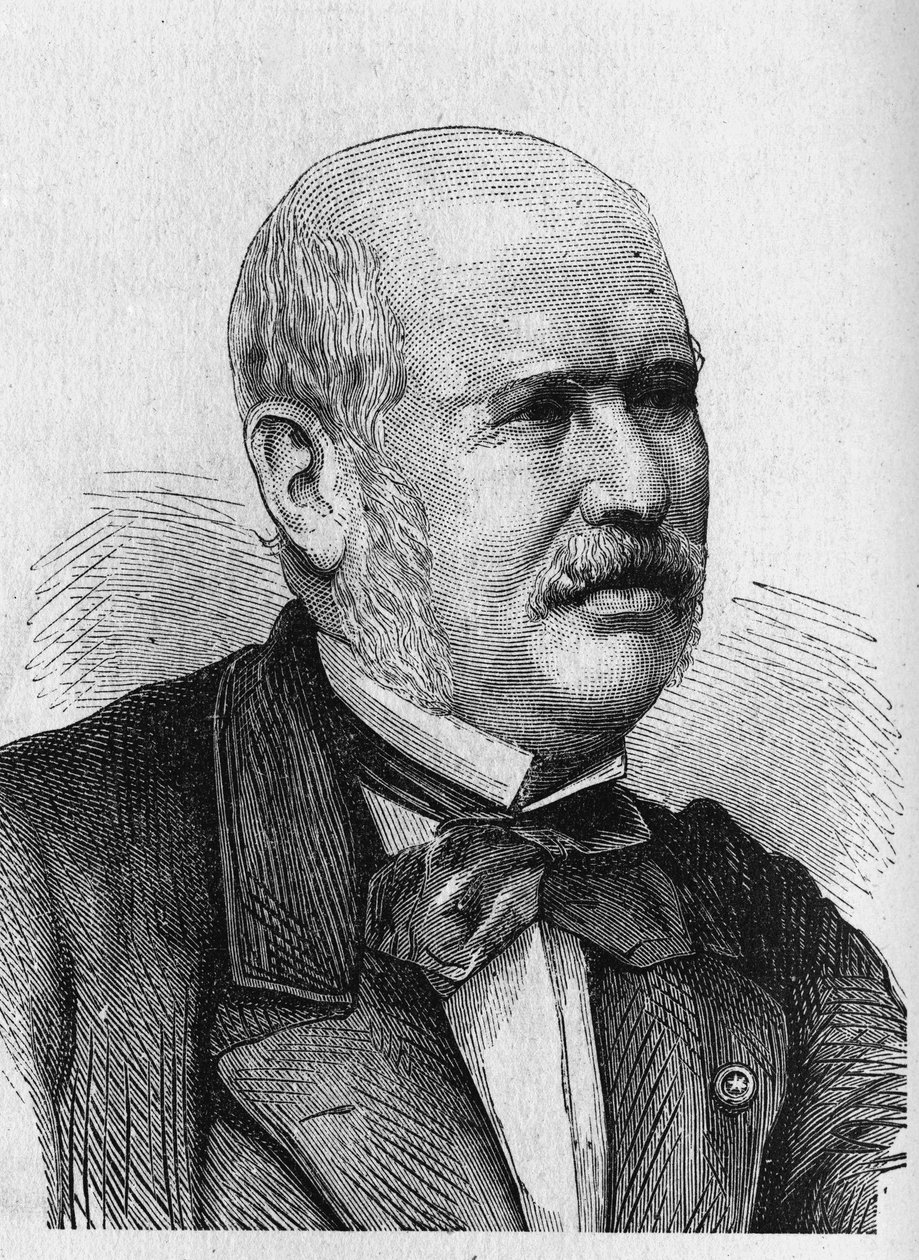 Portret M.F.E. Belgrand (1810 - 1878) - w „Albumie nauki”; wybitni uczeni; Wielkie odkrycia”” 1896. autorstwa French School
