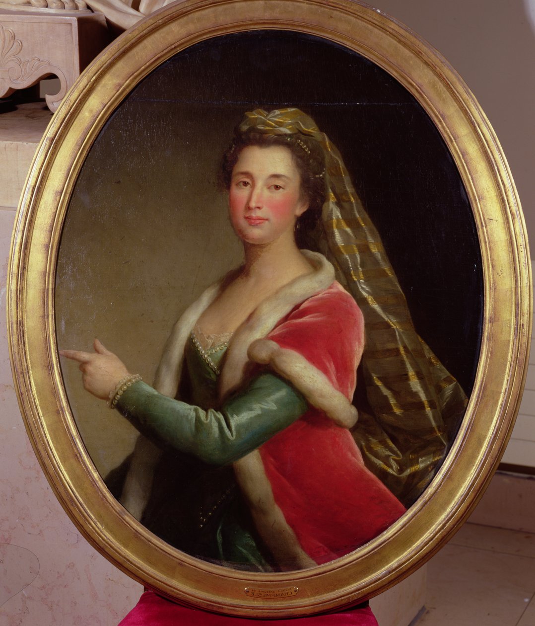 Portret Madame Champmesle (1642-98) autorstwa French School