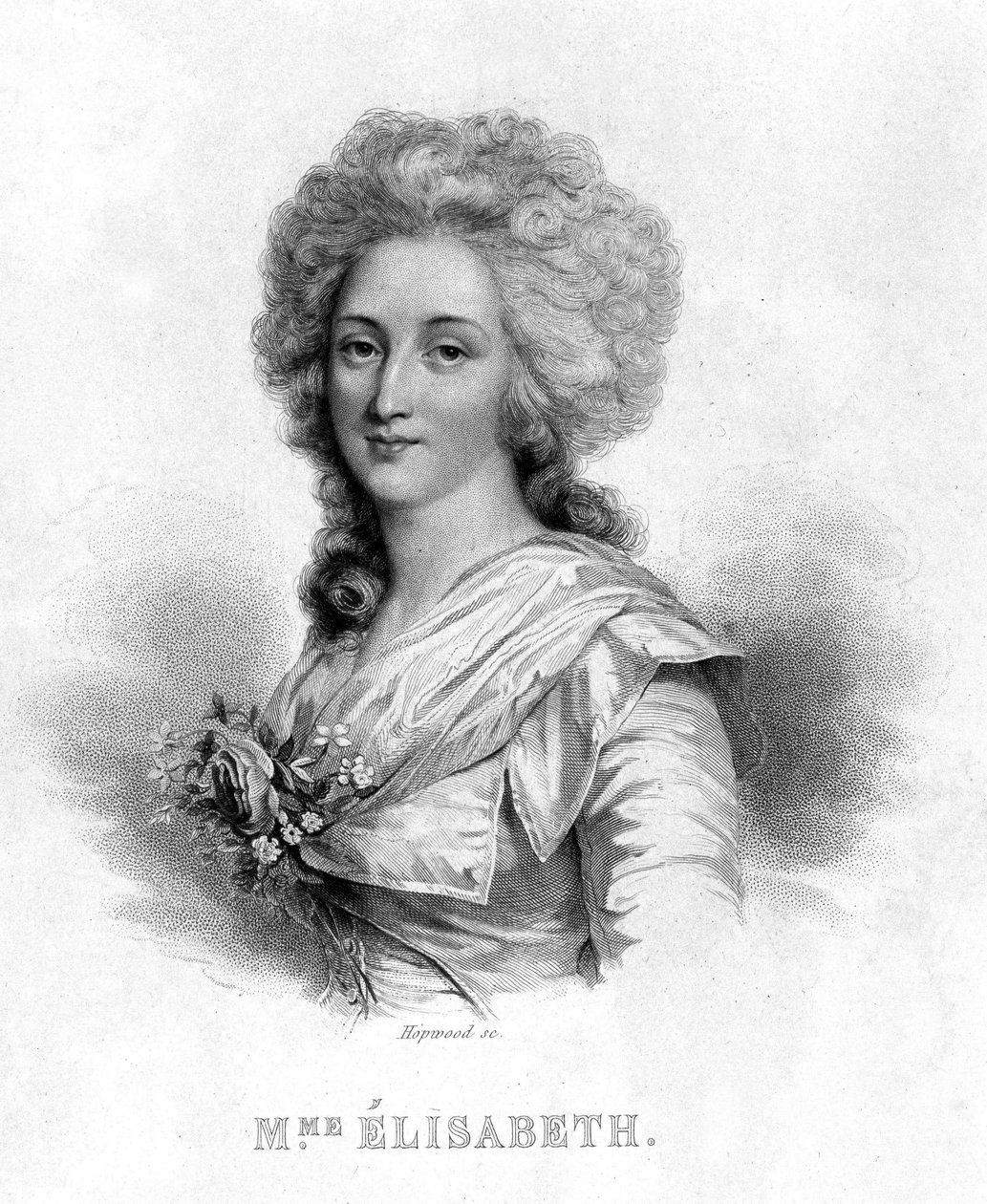 Portret Madame Elisabeth - w „Revolution francaise” Thiersa. 19 wiek autorstwa French School