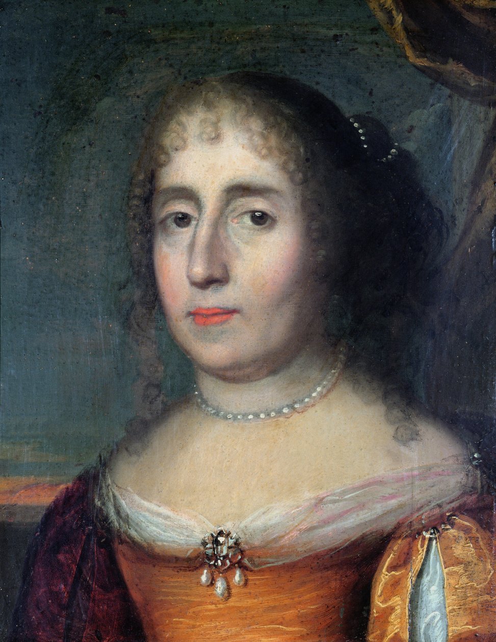Portret Madame de Scudery (1607-1701) autorstwa French School