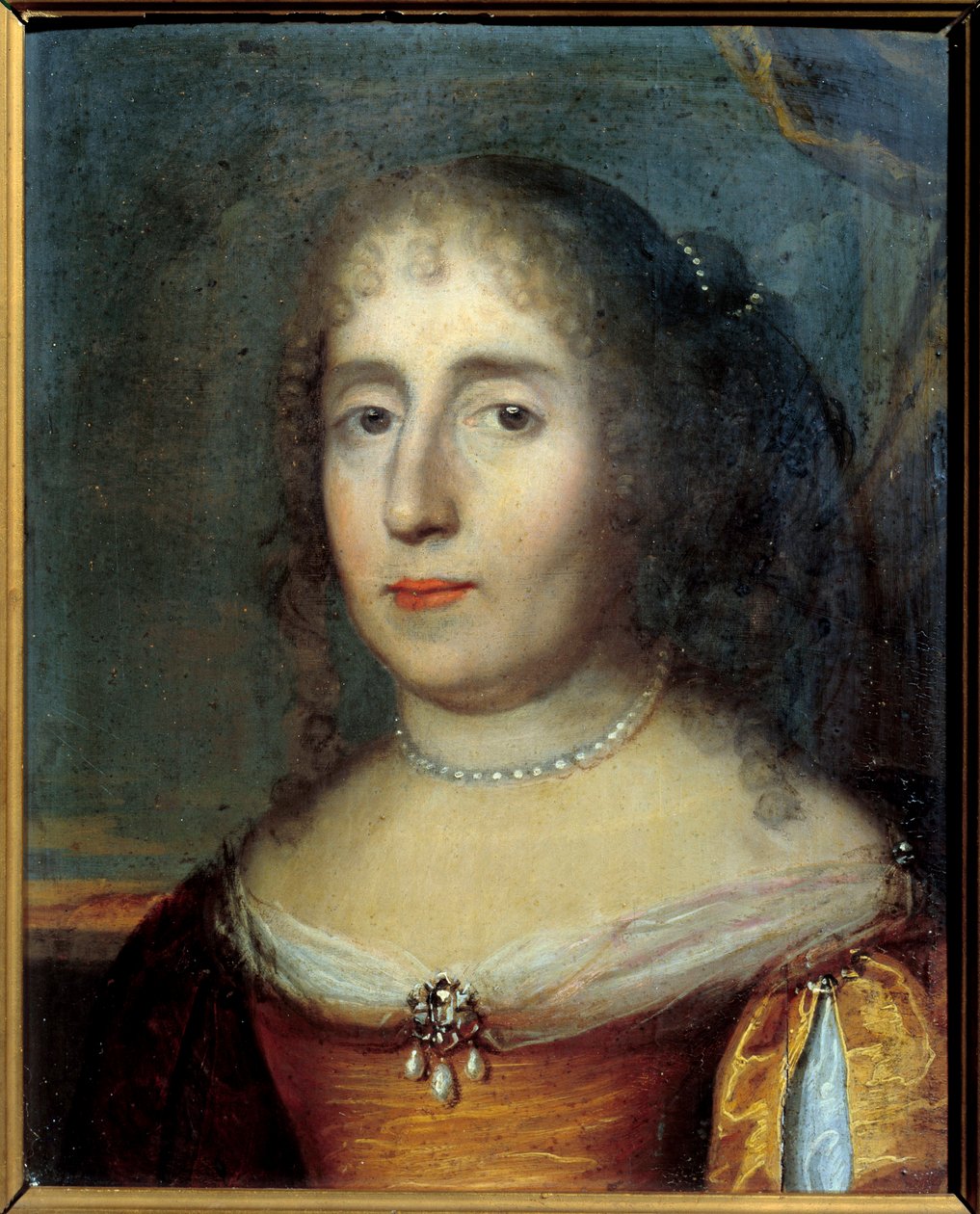 Portret Madame de Scudery (lub Madeleine de Scuderi (1607 - 1701), francuzki literackiej). Anonimowe malarstwo szkoły francuskiej autorstwa French School