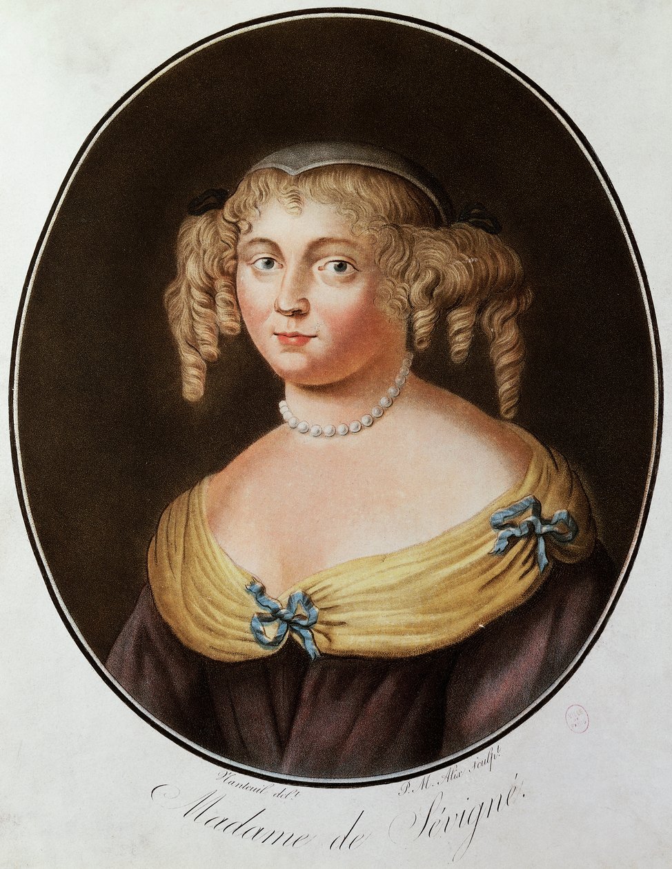 Portret Madame de Sevigne autorstwa French School