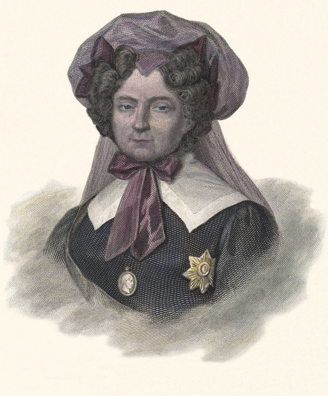 Portret Marii Federovny, księżnej Wirtymbergii (1759-1828), Cesarzowej Rosji. w „Portretach Pożytecznych Mężczyzn”” autorstwa French School