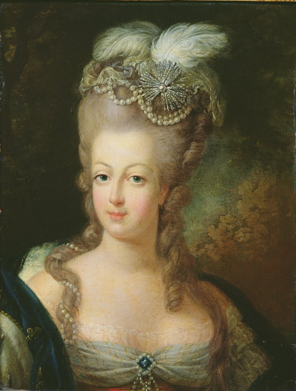 Portret Marii Antoniny de Habsbourg-Lorraine (1755-93) autorstwa French School