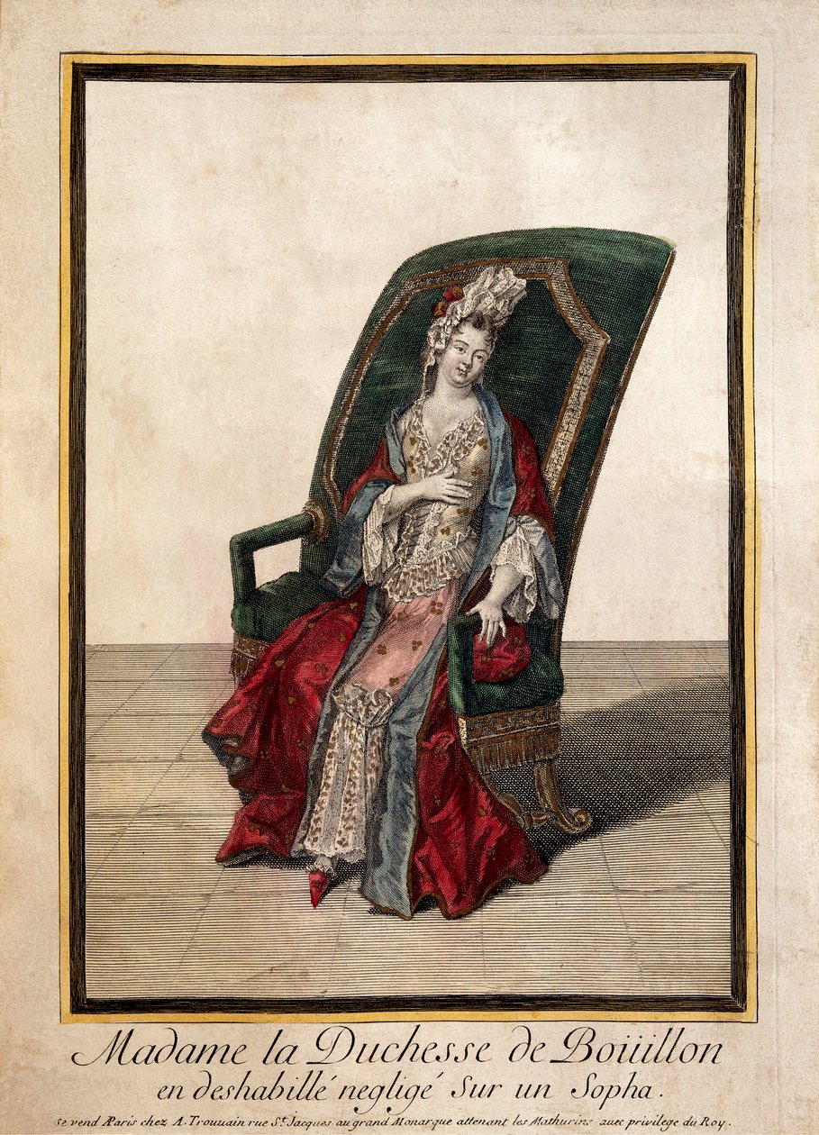 Portret Marie Anne Mancini (XVIII w. grawerowanie) autorstwa French School
