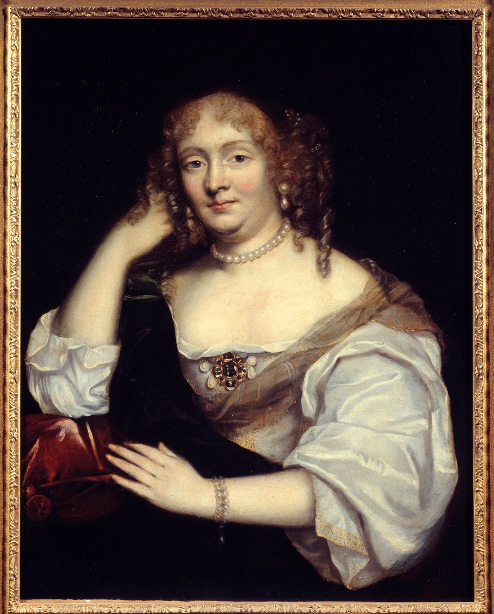 Portret Marii de Rabutin-Chantal (Rabutin Chantal), markizy Sevigne znanej jako Madame de Sevigne (1626-1696), kobiety literackiej Malarstwo szkoły francuskiej. XVII w. niedz. 0,81 x 0,65 m² autorstwa French School
