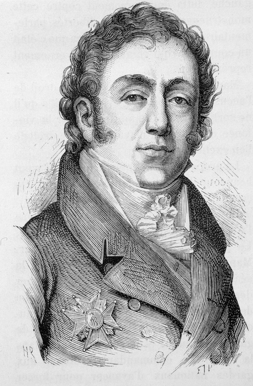 Portret Mathieu Montmorency, francuskiego polityka (1766 - 1826) - w ""L