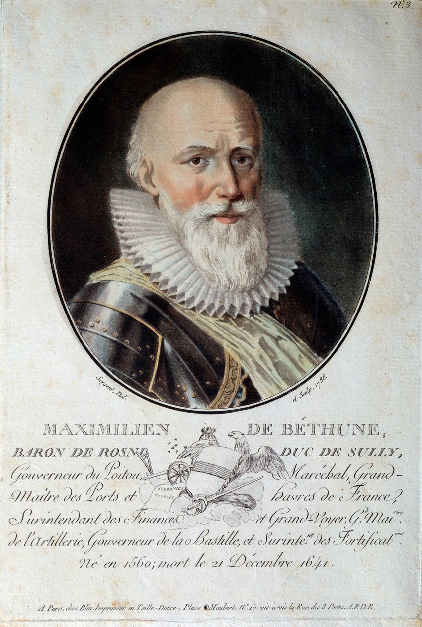 Portret Maksymiliana de Bethune, księcia Sully (1560-1641). autorstwa French School