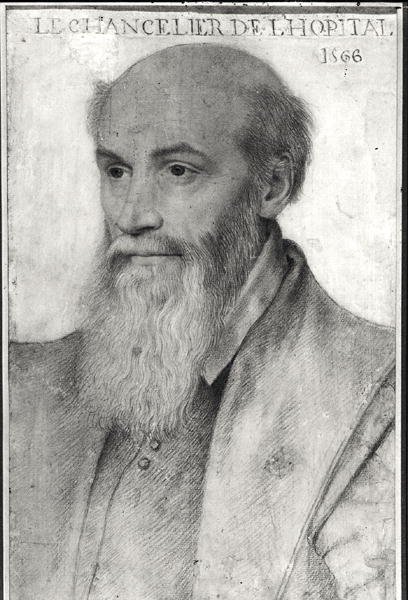Portret Michela de LHospital (ok.1504-73) 1566 autorstwa French School