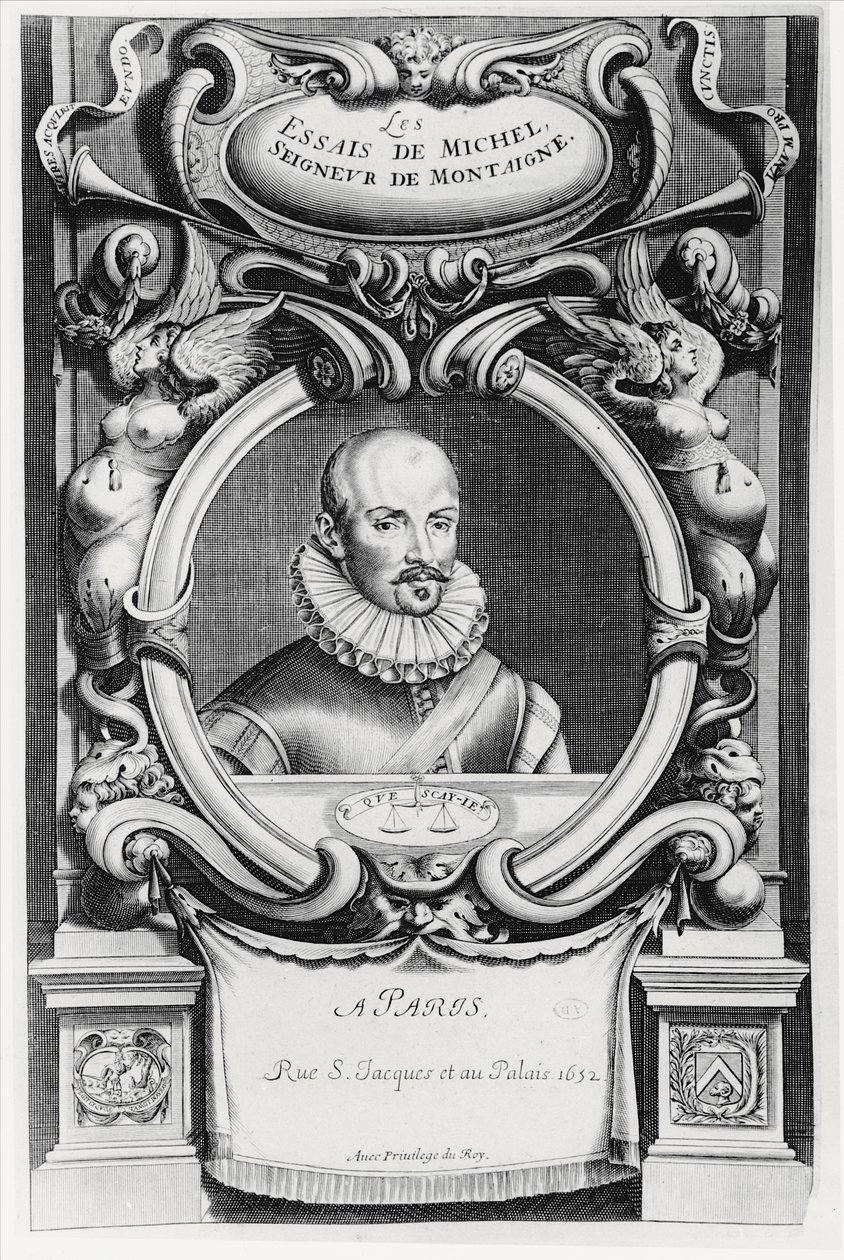 Portret Michela de Montaigne autorstwa French School
