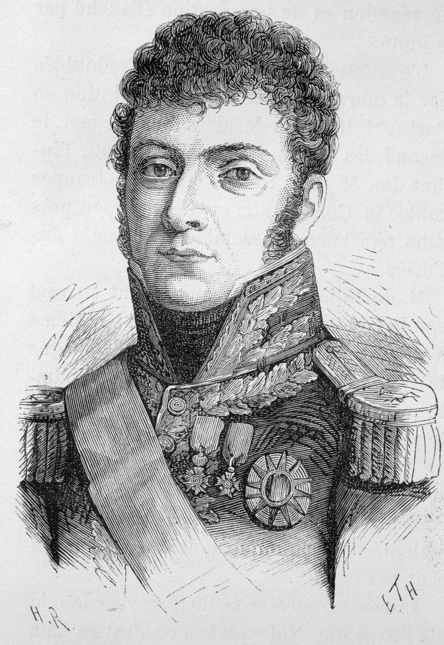 Portret Molitora, marszałka Francji (1770 - 1849) - w ""L