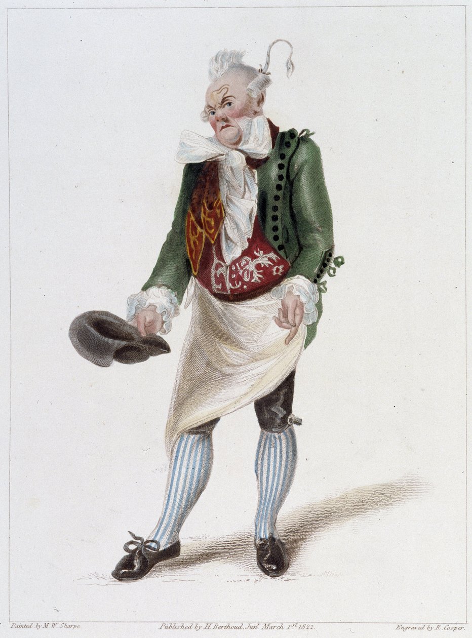Portret monsieur Gattie w balecie Wniebowziętego Chłopa autorstwa French School