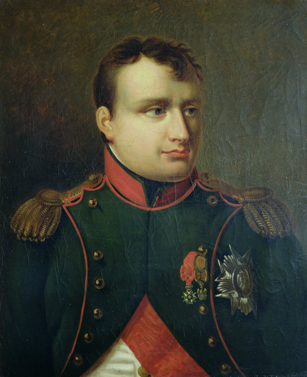 Portret Napoleona I (1769-1821) (olej na płótnie) autorstwa French School