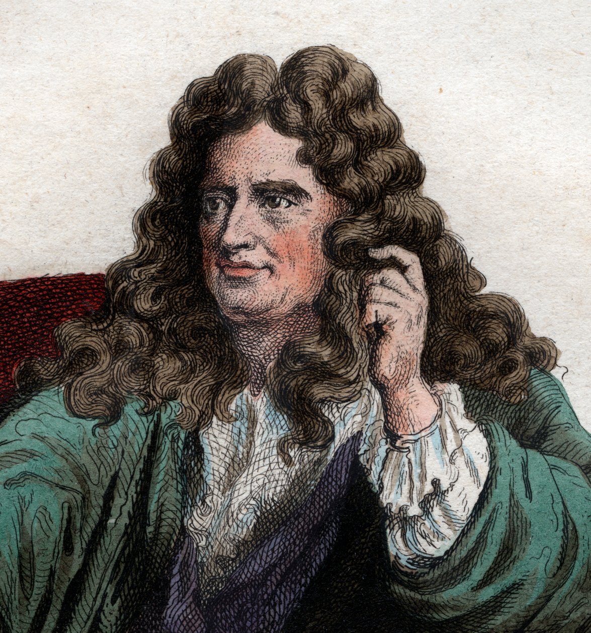 Portret Nicolasa Boileau Despreaux (1636-1711), francuskiego poety i krytyka. autorstwa French School