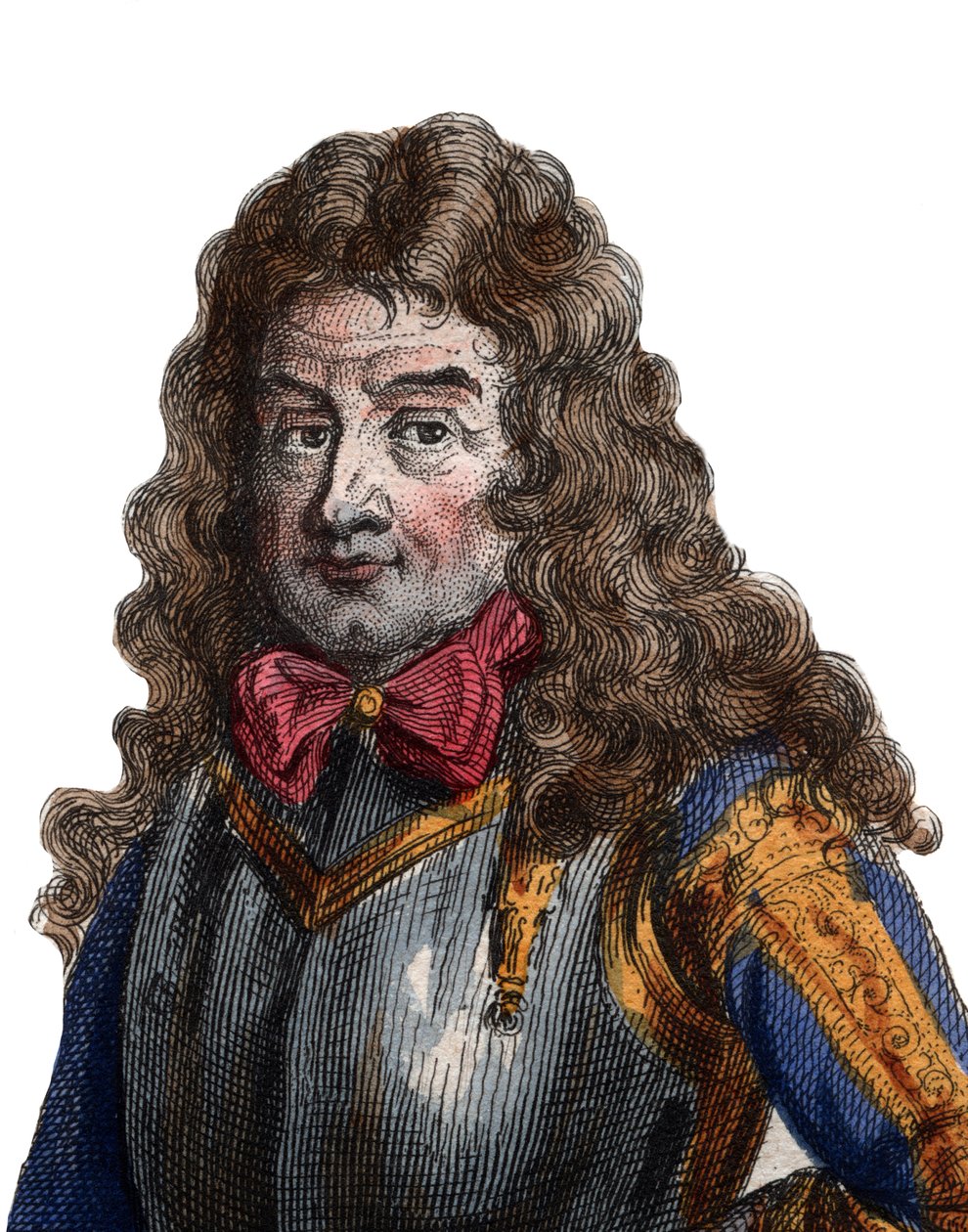 Portret Nicolasa Catinata de La Fauconnerie (1637-1712), francuskiego dowódcy wojskowego i marszałka Francji. autorstwa French School