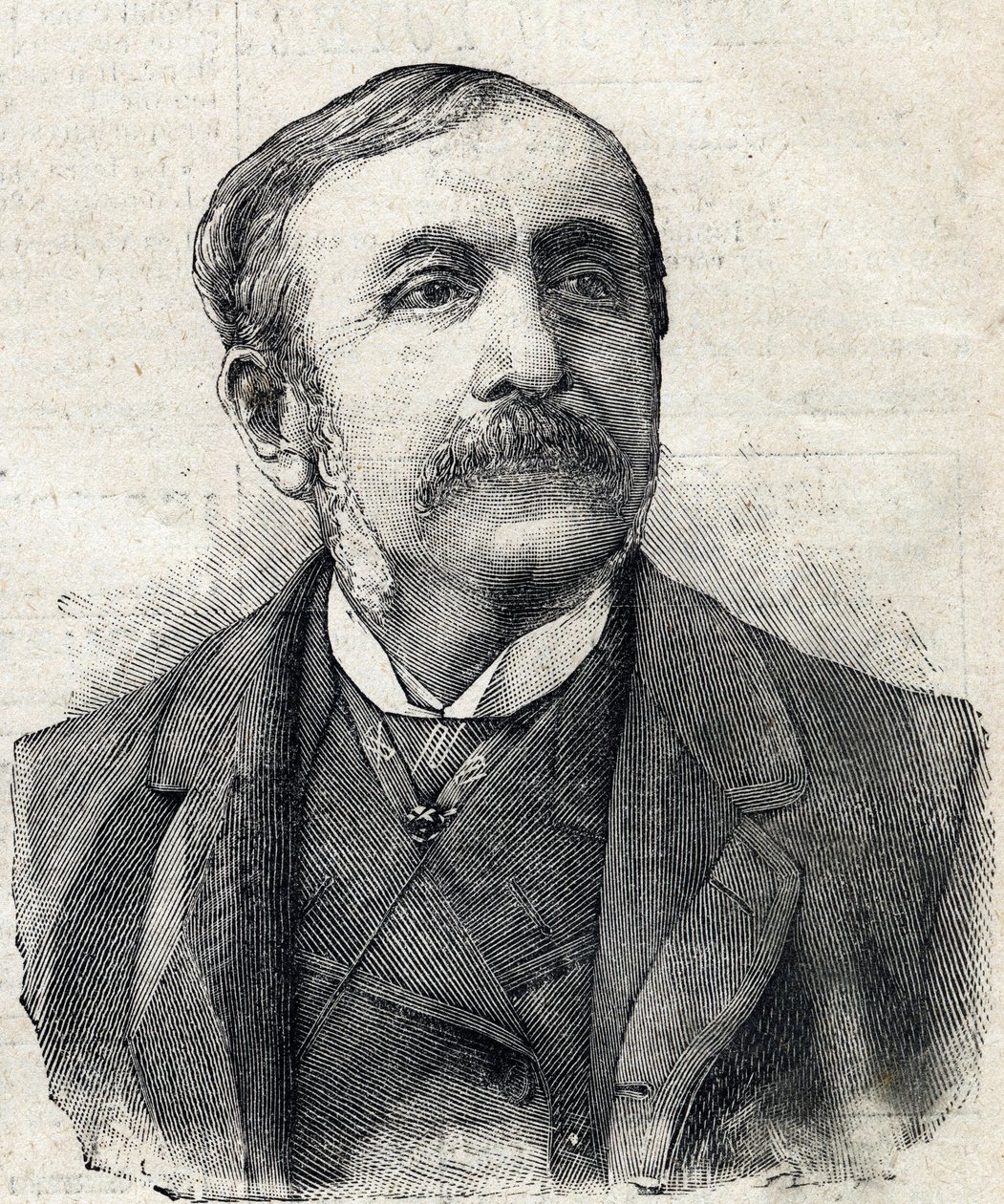 Portret Pawła, hrabiego Remusata (1831-1897) francuski dziennikarz i pisarz autorstwa French School