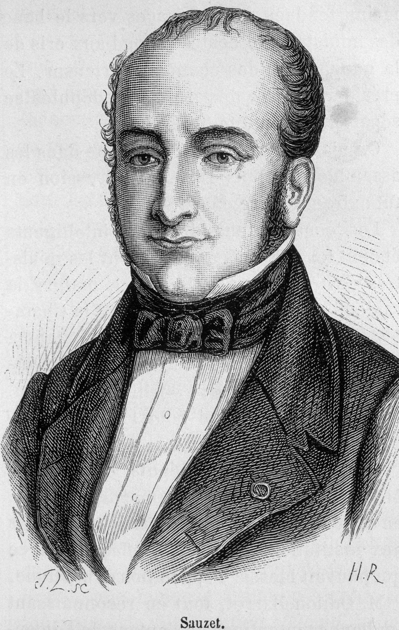 Portret Paula Jean-Pierre Sauzeta (1809-1876) autorstwa French School